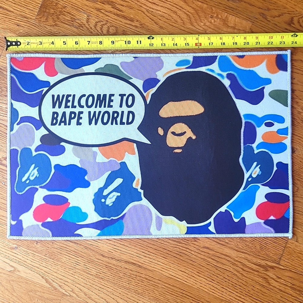 Bape Rug Mat 24" x 15.5" - Picture 2 of 3